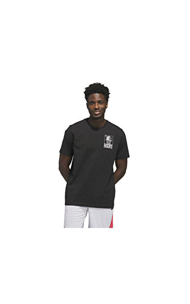 Adidas Key City Wrld T Erkek Basketbol Tişörtü KC9255 Siyah