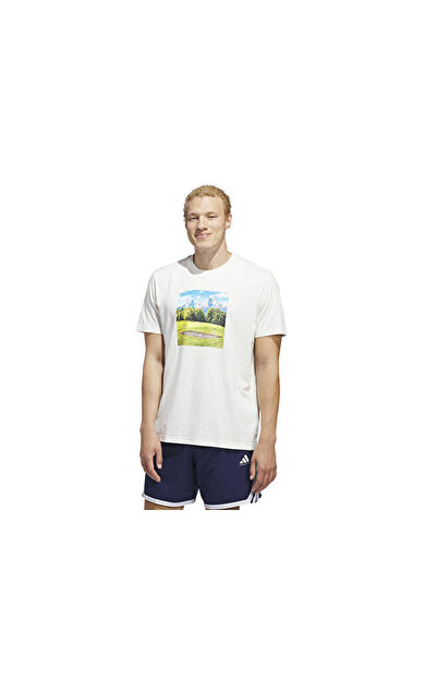 Adidas Escape Alpine T Erkek Basketbol Tişörtü KC9260 Beyaz