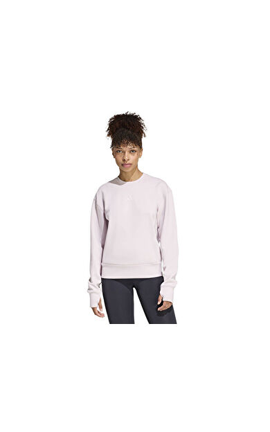 Adidas D4T Knit Crew Kadın Antrenman Sweatshirts KD0057 Mor