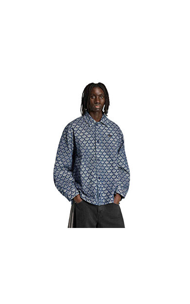 Adidas Monogram Shi Erkek Günlük Gömlek KD0397 Mavi