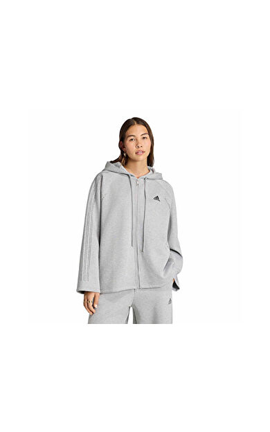 Adidas Teamgeist Tt Kadın Günlük Ceket KD0497 Gri