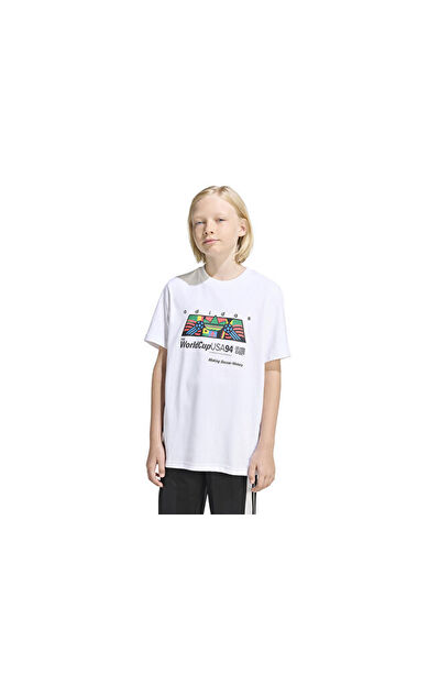 Adidas Lo Gfx T Shirt Çocuk Günlük Tişört KD7878 Beyaz
