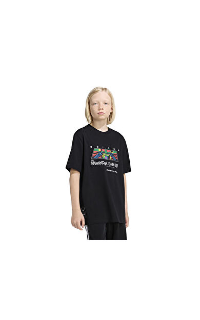 Adidas Lo Gfx T Shirt Çocuk Günlük Tişört KD7879 Siyah