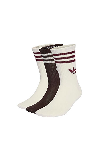 Adidas 3S Crew S 3P Çorap (3 Çift) KD8253 Çok Renkli