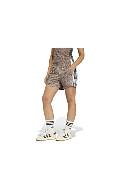Adidas Aop Adibreak Sh Kadın Günlük Şort KD8821 Kahverengi
