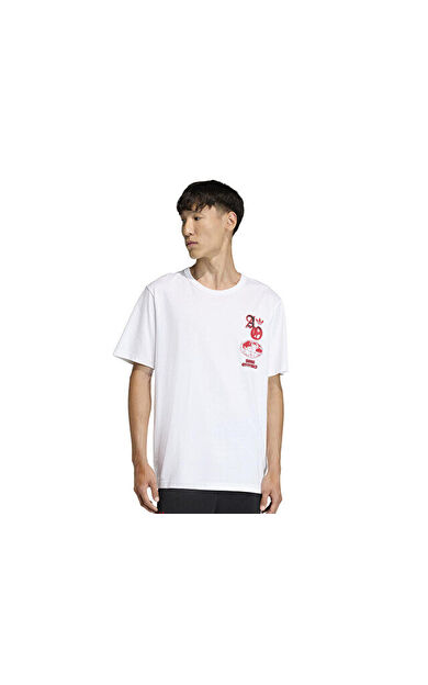 Adidas Gfx T Erkek Günlük Tişört KE0102 Beyaz