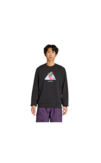 adidas Snow Crew Unisex Outdoor Sweatshirts KE2320 Siyah