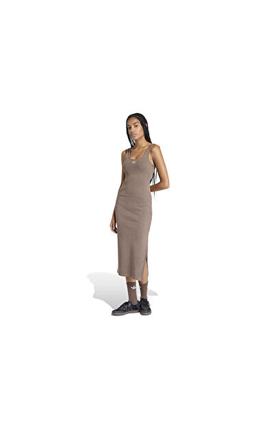 Adidas Ess Rib Dress Kadın Günlük Elbise KE3167 Kahverengi