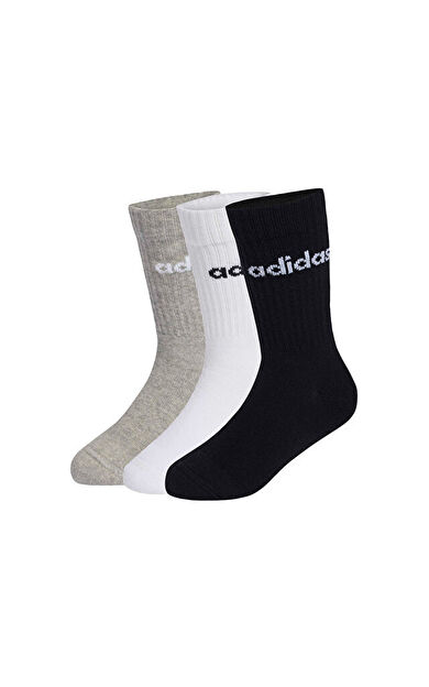 Adidas LIN KIDS CRW 3P Çocuk Çorapları (3 Çift) KE7085 Renkli