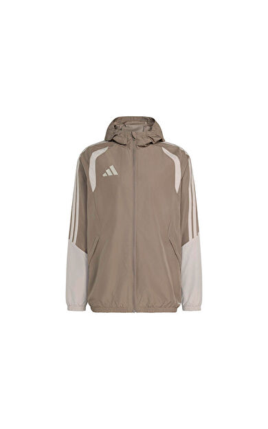 Adidas Tiro26C Aw Jkt Erkek Futbol Antrenman Yağmurluk KE9319 Kahverengi