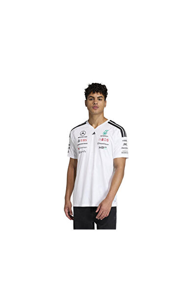 Adidas MERCEDES DR JSY M Erkek Pilot Forması KF0160 Beyaz