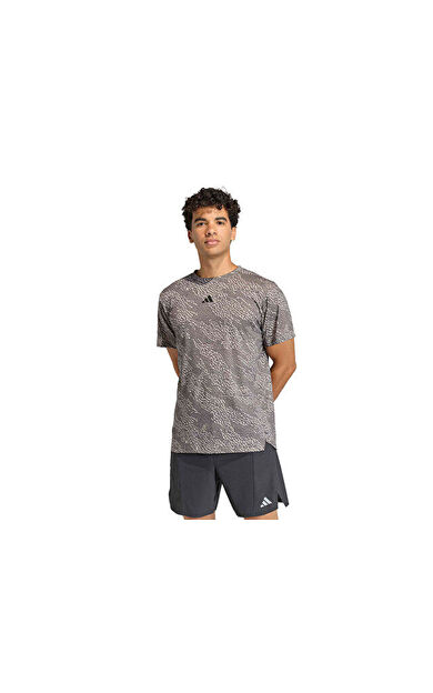 Adidas D4T Aop Tee Erkek Antrenman Tişörtü KF3098 Gri