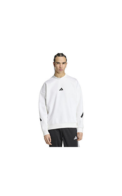 Adidas M Z.N.E. CRW Erkek Günlük Sweatshirt KF3770 Beyaz