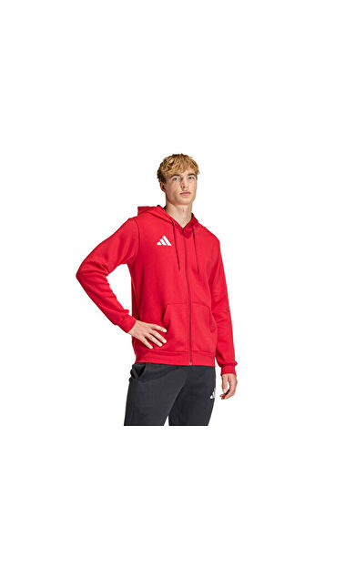 Adidas Ent26 Fz Hood Erkek Futbol Kamp Ceketi KF5944 Kırmızı