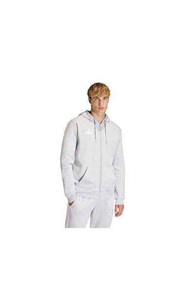Adidas Ent26 Fz Hood Erkek Futbol Kamp Ceketi KF5947 Gri