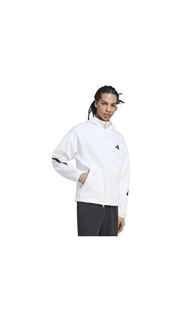 Adidas M Z.N.E. FZ Erkek Günlük Ceket KF6439 Beyaz