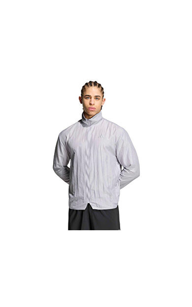 Adidas ADI365 HYB JK M Erkek Koşu Ceketi KG1591 Gri