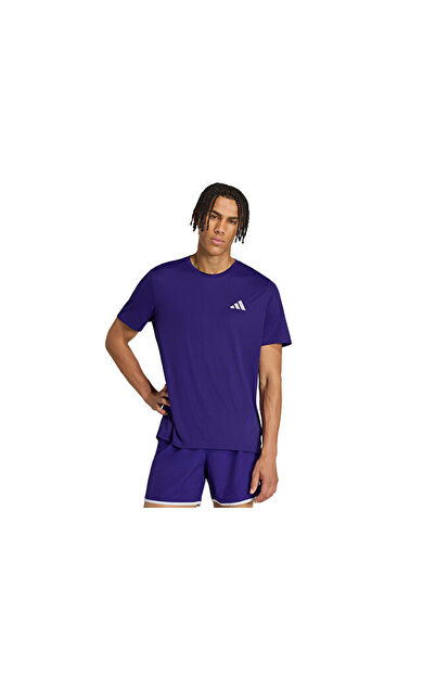 Adidas RUN ESS TEE M Erkek Koşu Tişörtü KG3186 Mor