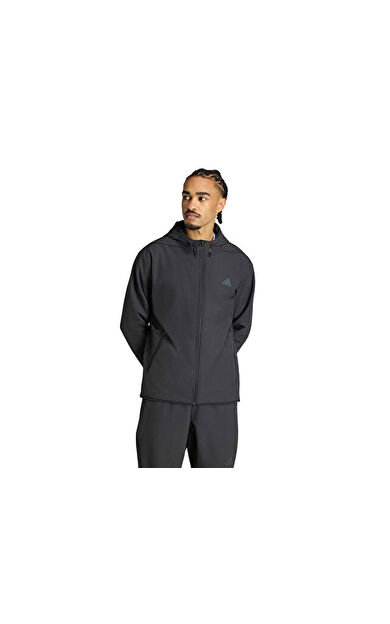 Adidas D4T CW FULL-ZIP Erkek Antrenman Ceketi KG4782 Siyah