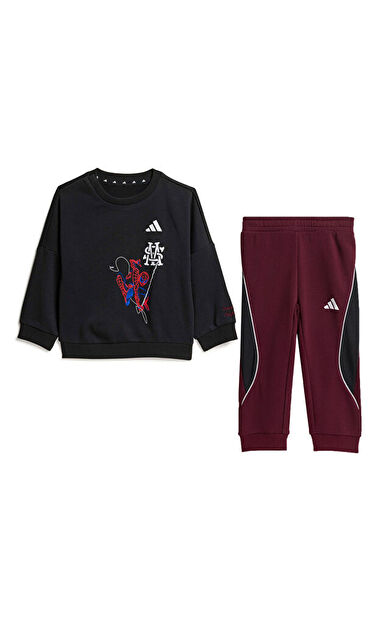 Adidas I MARVEL SPIDER-MAN JOG Bebek Günlük Eşofman Takımı KG6116 Siyah