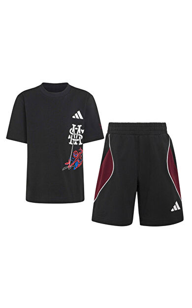 Adidas LK MARVEL SM TSET Çocuk Günlük Eşofman Takımı KG6139 Siyah