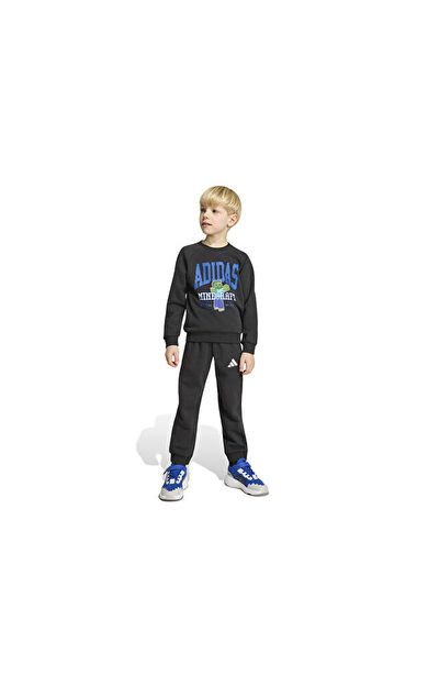 Adidas LK MINECRAFT JOG SET Çocuk Günlük Eşofman Takımı KH3194 Siyah