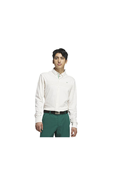 Adidas S LS Button Up Erkek Günlük Gömlek KH4064 Beyaz