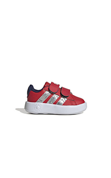 Adidas GRAND COURT MARVEL SPIDER-MAN CF I Bebek Günlük Ayakkabı KI9193 Kırmızı