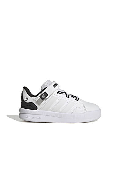 Adidas LIGHTORAMA COURT EL C Çocuk Günlük Işıklı Ayakkabı KJ6996 Beyaz