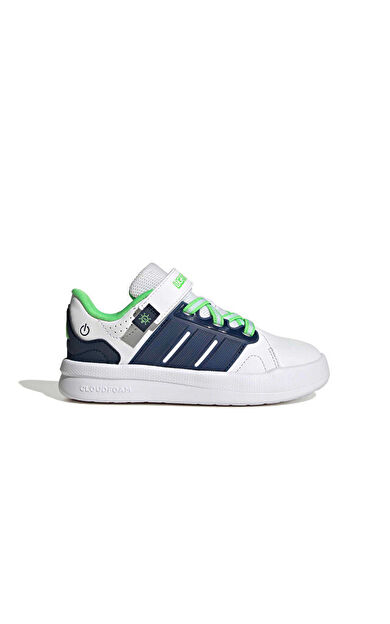 Adidas LIGHTORAMA COURT EL C Çocuk Günlük Işıklı Ayakkabı KJ6997 Beyaz
