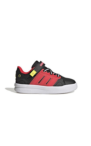 Adidas LIGHTORAMA COURT EL C Çocuk Günlük Işıklı Ayakkabı KJ6998 Siyah