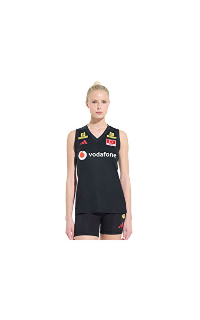 Adidas Türkiye Voleybol Milli Takim Formasi Türkiye Kadın Voleybol Milli Takım Forması KM7476 Siyah