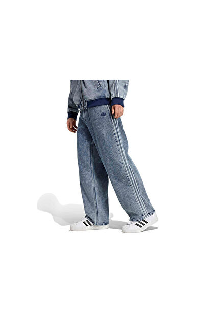 Adidas SST DENIM JEANS STRAIGHT LEG Erkek Günlük Pantolon KQ8853 Mavi
