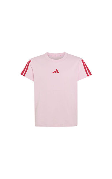 Adidas JG 3S TEE 160 Çocuk Günlük Tişört KQ9039 Pembe