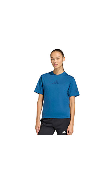 Adidas W Z.N.E. Tee Kadın Günlük Tişört KR0203 Mavi