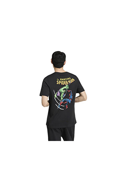Adidas M MARVEL SPIDER-MAN GRAPHIC T Erkek Günlük Tişört KR3609 Siyah