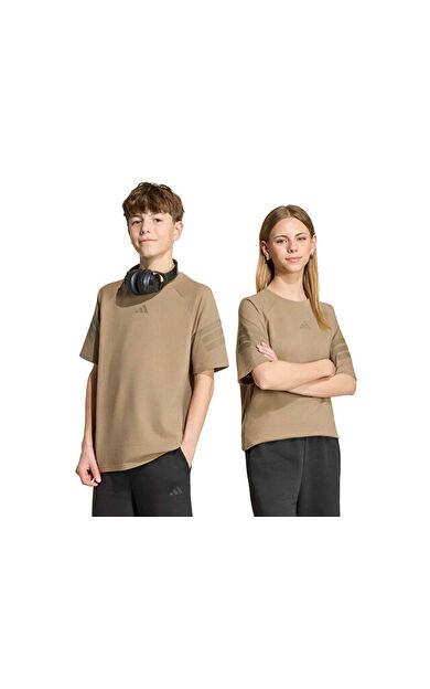 Adidas J FI 3S  TEE Çocuk Günlük Tişört KR4064 Haki