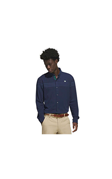 Adidas S LS Button Up Erkek Günlük Gömlek KR5430 Lacivert