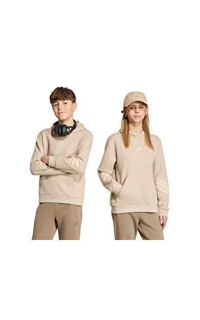 Adidas J FI 3S HD Çocuk Günlük Sweatshirt KR6493 Haki