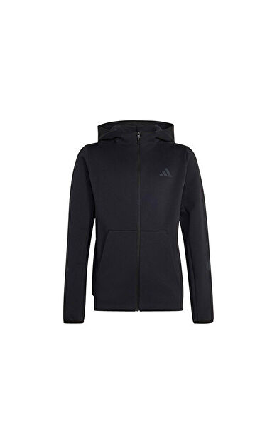 Adidas J Z.N.E. FZ HD Çocuk Günlük Ceket KR6639 Siyah