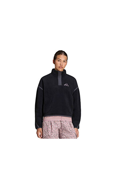 Adidas W TERREX MT ESS HP Kadın Outdoor Polar Sweatshirts KS2334 Siyah