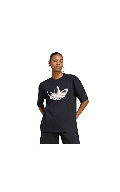 Adidas GLTR TREF TEE Kadın Günlük Tişört KS2363 Siyah