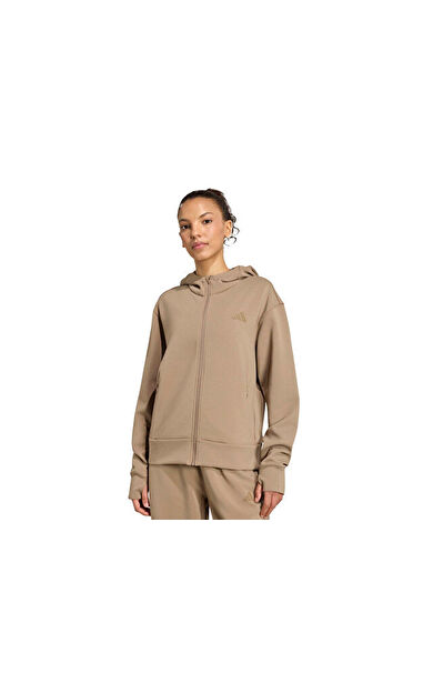 Adidas D4T FZ HOODIE Kadın Antrenman Ceketi KS3301 Haki