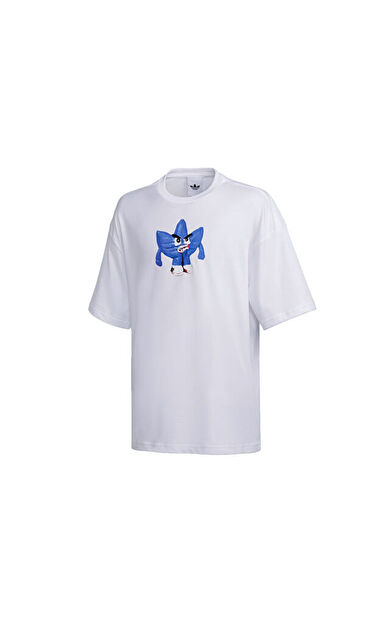 Adidas CLAY TREFOIL TEE Erkek Günlük Tişört KS4294 Beyaz