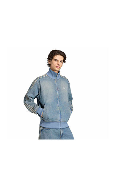 Adidas FIREBIRD ADICOLOR DENIM FB TT Erkek Günlük Ceket KS4970 Mavi