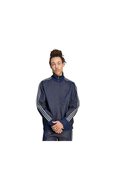 Adidas FIREBIRD ADICOLOR DENIM FB TT Erkek Günlük Ceket KS4971 Lacivert