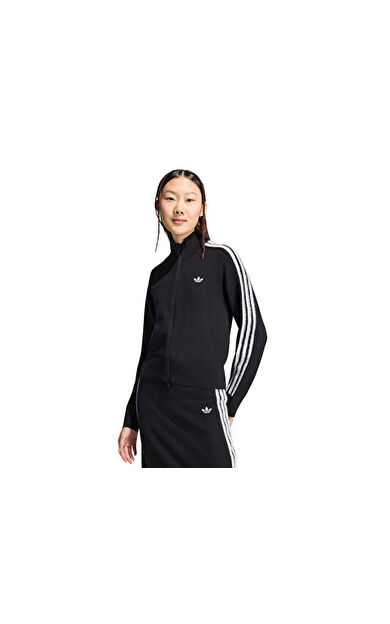 Adidas KNITTED FIREBIRD TT Kadın Günlük Ceket KS7366 Siyah