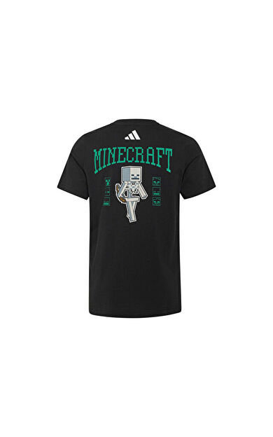 Adidas J MINECRAFT TEE Çocuk Günlük Tişört KS9029 Siyah