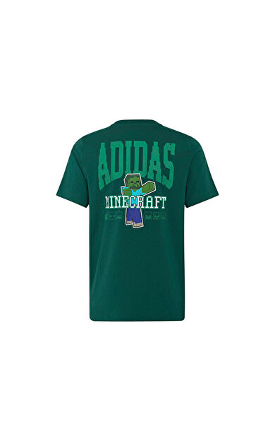 Adidas J MINECRAFT TEE 2 Çocuk Günlük Tişört KS9030 Yeşil