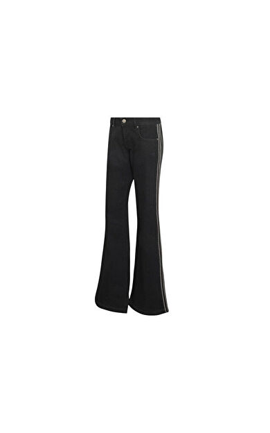 Adidas SST LOW RISE FLARED LEG DENIM PANT Kadın Günlük Pantolon KS9214 Siyah